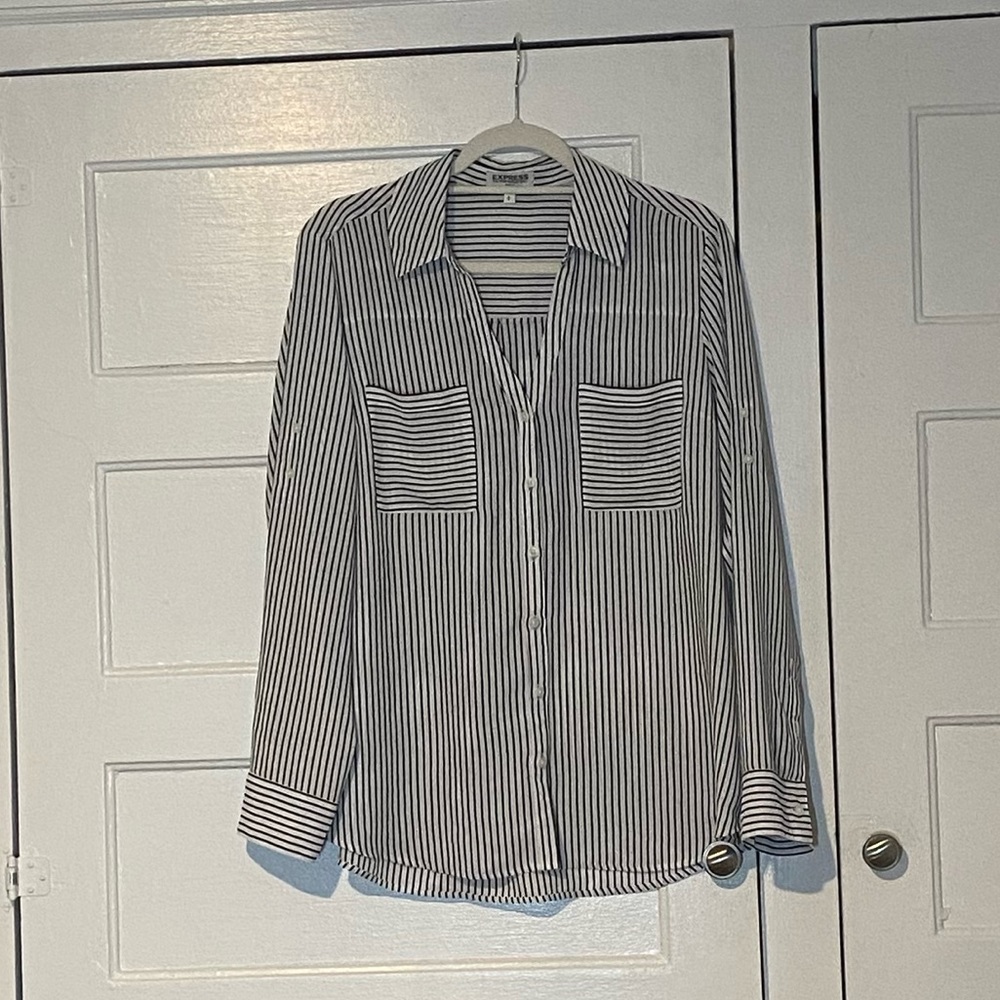 EXPRESS button down shirt- LARGE